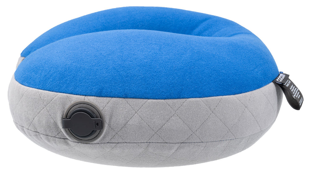 Cocoon U Shaped Down Neck Pillow true blue/grey
