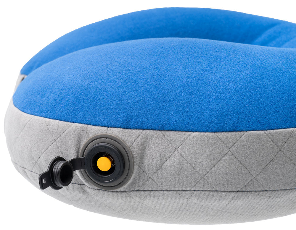 Cocoon U Shaped Down Neck Pillow true blue/grey