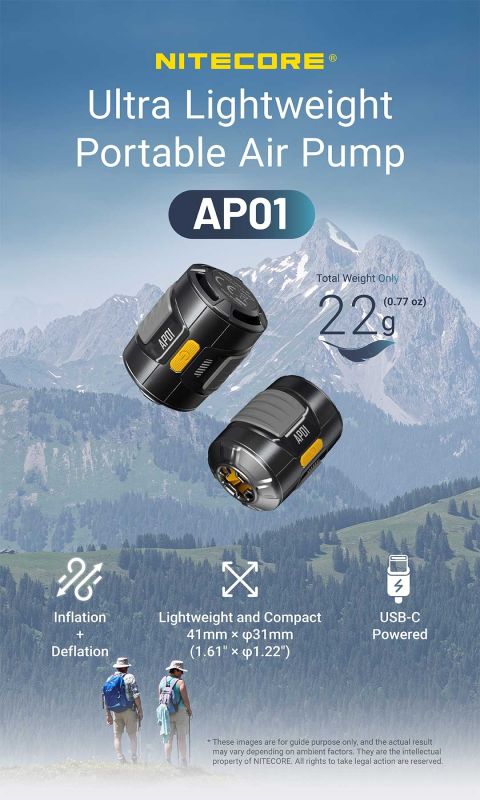 Nitecore AP01 Die ultimative Carbon-Minipumpe