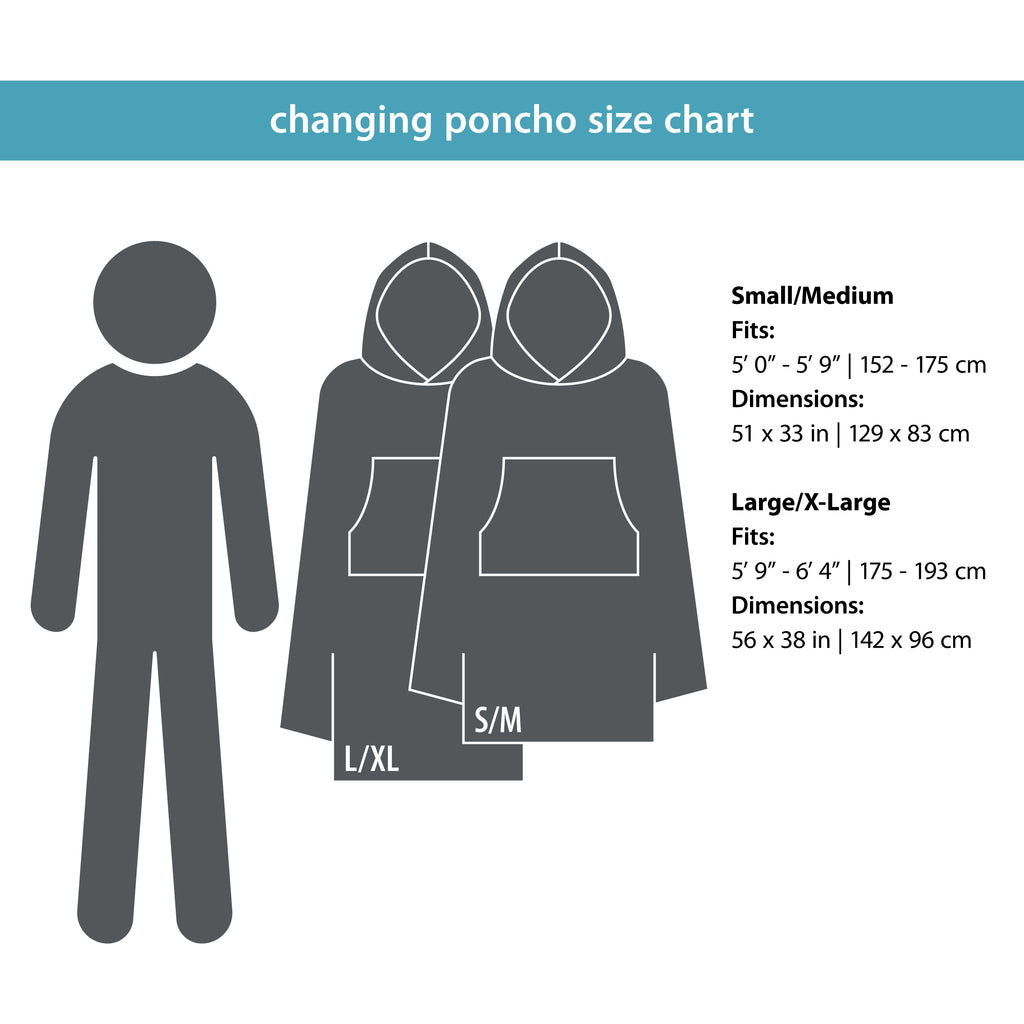 PackTowl Changing Poncho Botanical S/M