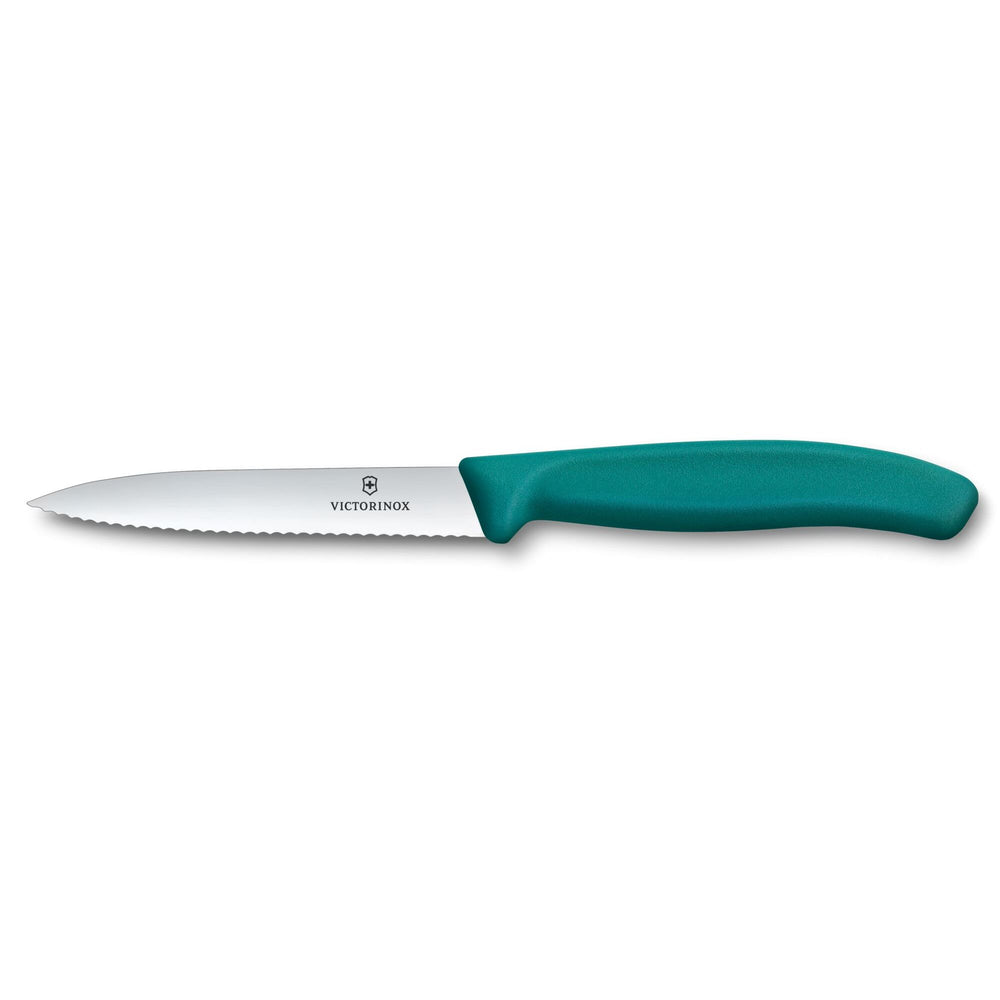 Victorinox Swiss Classic, Gemüsemesser mit I-Schäler, 3tlg, Grün
